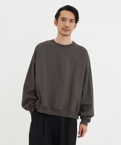 MARKAWARE】HUGE SHORT SWEAT／スラックスに合う,360度美シルエット