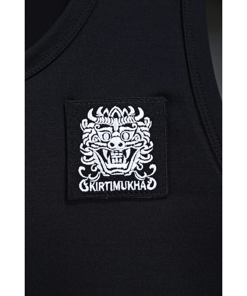 KIRTIMUKHA（キールティムカ）の「スクエア刺繍カーディガンレイヤードノースリーブブラック（Tシャツ/カットソー・レディース・その他・FREE）」の4枚目の写真