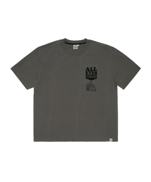 ALL EYES DOWN(オール アイズ ダウン)の「MARIA JEJN T-SHIRT (CHARCOAL)(Tシャツ/カットソー・メンズ・その他・SMALL/MEDIUM)」の1枚目の写真