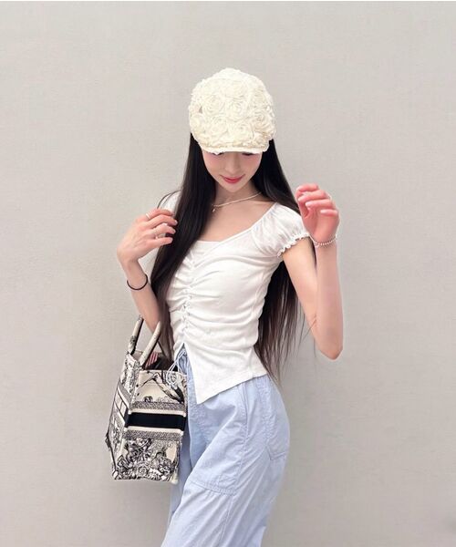 LULUCHOU（ルルシュ）の「Lovely puff sleeve blouse - CREAM（シャツ/ブラウス・レディース・アイボリー・FREE）」の5枚目の写真