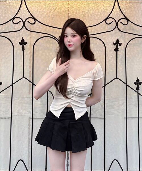 LULUCHOU（ルルシュ）の「Lovely puff sleeve blouse - CREAM（シャツ/ブラウス・レディース・アイボリー・FREE）」の6枚目の写真