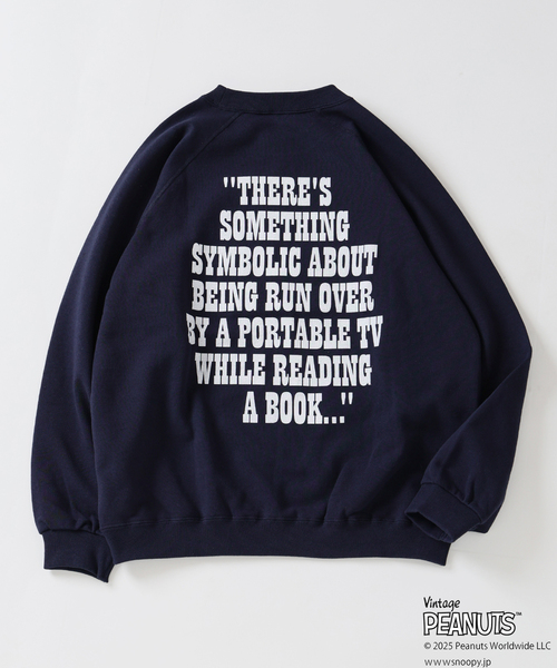 Vintage PEANUTS(ビンテージピーナッツ)の「PEANUTS / ピーナッツ 別注 FANTASY A&G INC プリントスウェット WINTER(スウェット・メンズ・ブルー/ネイビー/ブラック/グレー/マスタード・LARGE/MEDIUM/X-LARGE)」の17枚目の写真