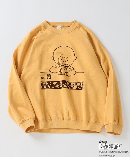 Vintage PEANUTS(ビンテージピーナッツ)の「PEANUTS / ピーナッツ 別注 FANTASY A&G INC プリントスウェット WINTER(スウェット・メンズ・ブルー/ネイビー/ブラック/グレー/マスタード・LARGE/MEDIUM/X-LARGE)」の12枚目の写真