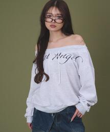 dispark | DISPARK/オフショルロゴルーズトップ(スウェット)