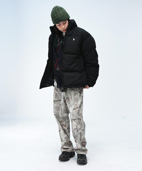 U.S. POLO ASSN.(ユーエスポロアッスン)の「U.S. POLO ASSN. (ユーエスポロアッスン) コーデュロイ フルジップ 中綿ジャケット(ダウンジャケット/コート・メンズ・ブラック/ホワイト・M/L/LL)」の6枚目の写真
