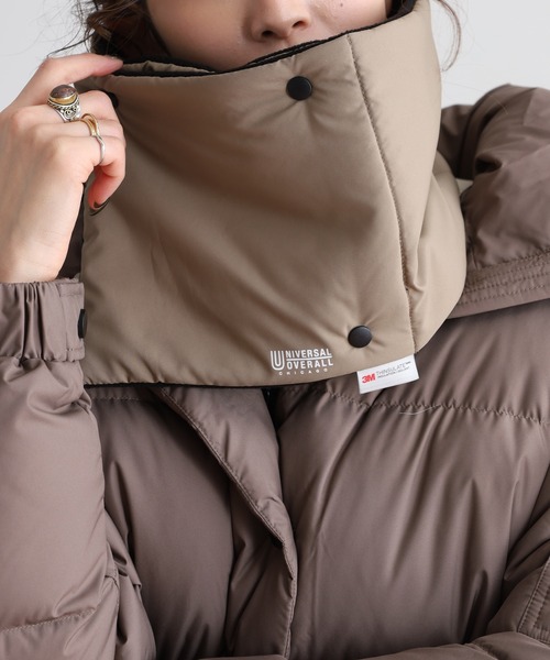 UNIVERSAL OVERALL（ユニバーサルオーバーオール）の「UNIVERSAL OVERALL 2AWY 軽くて暖かい シンサレート ネックウォーマー マフラー　男女兼用（ネックウォーマー/スヌード・メンズ・チャコール/ベージュ/ブラック・FREE）」の18枚目の写真