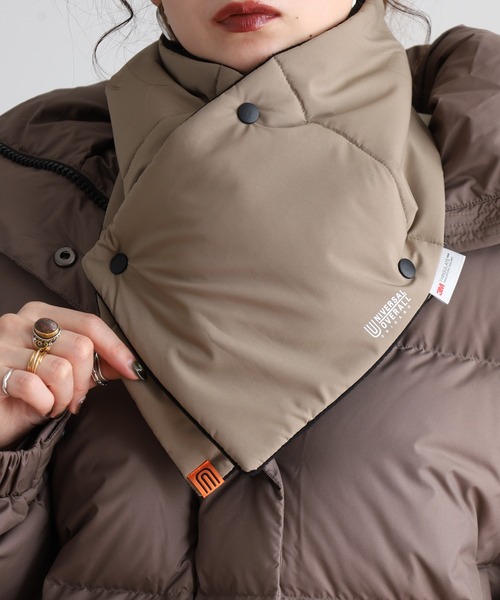 UNIVERSAL OVERALL（ユニバーサルオーバーオール）の「UNIVERSAL OVERALL 2AWY 軽くて暖かい シンサレート ネックウォーマー マフラー　男女兼用（ネックウォーマー/スヌード・メンズ・チャコール/ベージュ/ブラック・FREE）」の22枚目の写真