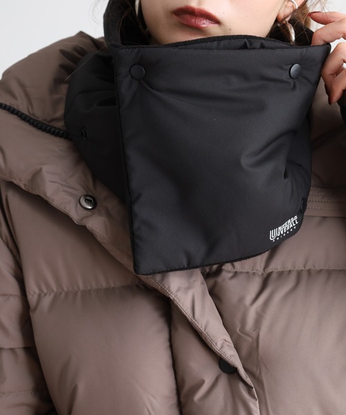 UNIVERSAL OVERALL（ユニバーサルオーバーオール）の「UNIVERSAL OVERALL 2AWY 軽くて暖かい シンサレート ネックウォーマー マフラー　男女兼用（ネックウォーマー/スヌード・メンズ・チャコール/ベージュ/ブラック・FREE）」の14枚目の写真