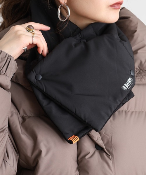 UNIVERSAL OVERALL（ユニバーサルオーバーオール）の「UNIVERSAL OVERALL 2AWY 軽くて暖かい シンサレート ネックウォーマー マフラー　男女兼用（ネックウォーマー/スヌード・メンズ・チャコール/ベージュ/ブラック・FREE）」の15枚目の写真