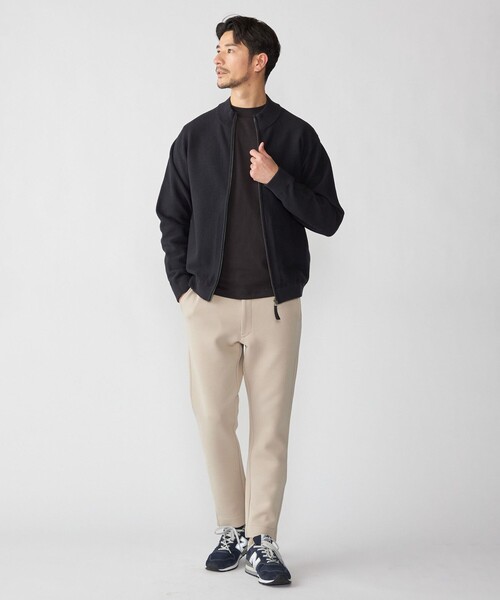 SHIPS（シップス）の「【WEB限定】SHIPS:  コットン ポリ ダブル ニット イージーパンツ (セットアップ対応)（スウェットパンツ・メンズ・ブラック/ベージュ/グレー・X-LARGE/LARGE/MEDIUM/SMALL）」の16枚目の写真