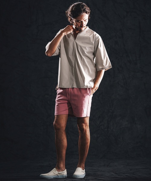 wjk reluxe(ダブルジェーケーリラックス)の「mt10162-cool touch key neck pullover キーネックプルオーバー(WR26S-07)(Tシャツ/カットソー・メンズ・グレイッシュベージュ/ネイビー/ホワイト・L/M/S)」の11枚目の写真