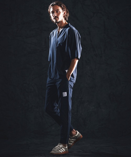 wjk reluxe(ダブルジェーケーリラックス)の「mt10162-cool touch key neck pullover キーネックプルオーバー(WR26S-07)(Tシャツ/カットソー・メンズ・グレイッシュベージュ/ネイビー/ホワイト・L/M/S)」の15枚目の写真