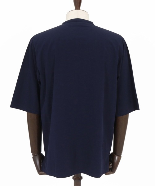 wjk reluxe(ダブルジェーケーリラックス)の「mt10162-cool touch key neck pullover キーネックプルオーバー(WR26S-07)(Tシャツ/カットソー・メンズ・グレイッシュベージュ/ネイビー/ホワイト・L/M/S)」の21枚目の写真