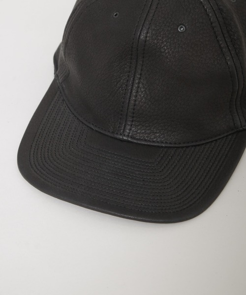 POTEN（ポテン）の「POTEN/別注 LEATHER（キャップ・メンズ・ブラック/ブラウン・FREE）」の5枚目の写真