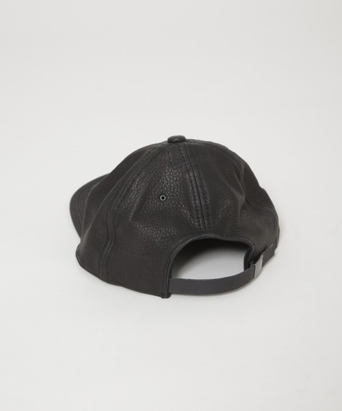 POTEN（ポテン）の「POTEN/別注 LEATHER（キャップ・メンズ・ブラック/ブラウン・FREE）」の4枚目の写真