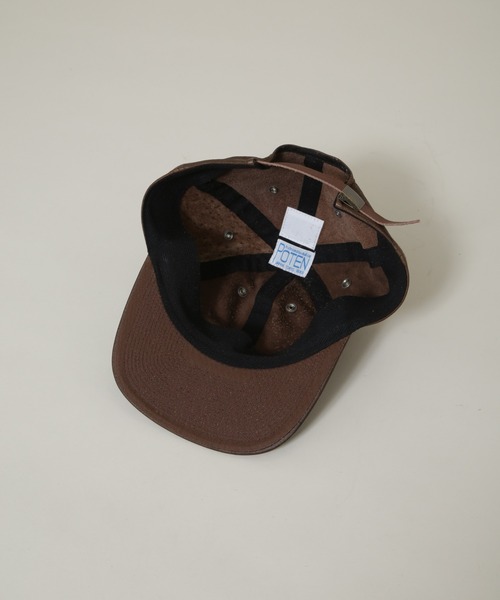 POTEN（ポテン）の「POTEN/別注 LEATHER（キャップ・メンズ・ブラック/ブラウン・FREE）」の12枚目の写真