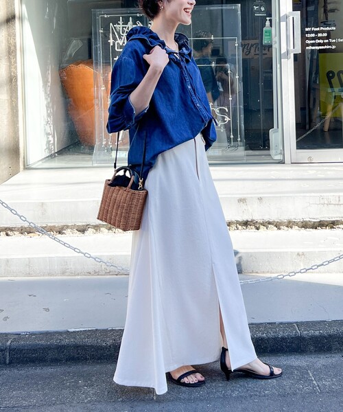 Rie Miller（リエミラー）の「【RM denim】フリルギャザーデニム