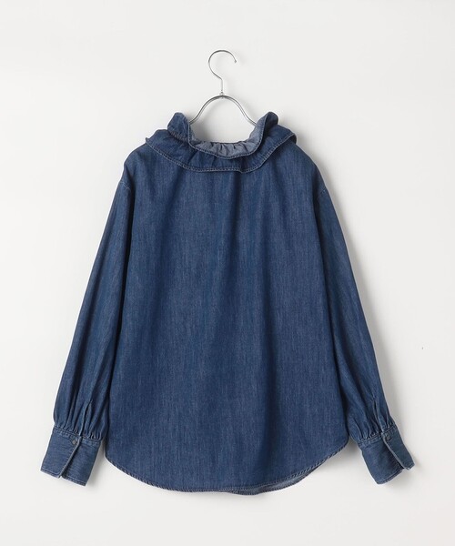 Rie Miller（リエミラー）の「【RM denim】フリルギャザーデニムブラウス（シャツ/ブラウス・レディース・ブルー系その他7/インディゴブルー・FREE）」の16枚目の写真