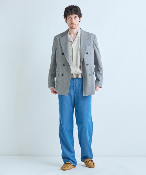 MEN'S BIGI(メンズビギ)の「レザーミックス イタリアンメッシュベルト(ベルト・メンズ・ネイビー/ベージュ/ブラック・02/03)」の8枚目の写真