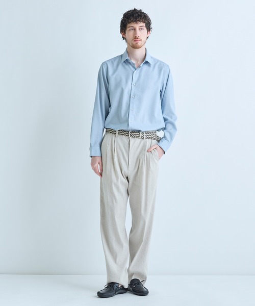 MEN'S BIGI(メンズビギ)の「レザーミックス イタリアンメッシュベルト(ベルト・メンズ・ネイビー/ベージュ/ブラック・02/03)」の11枚目の写真