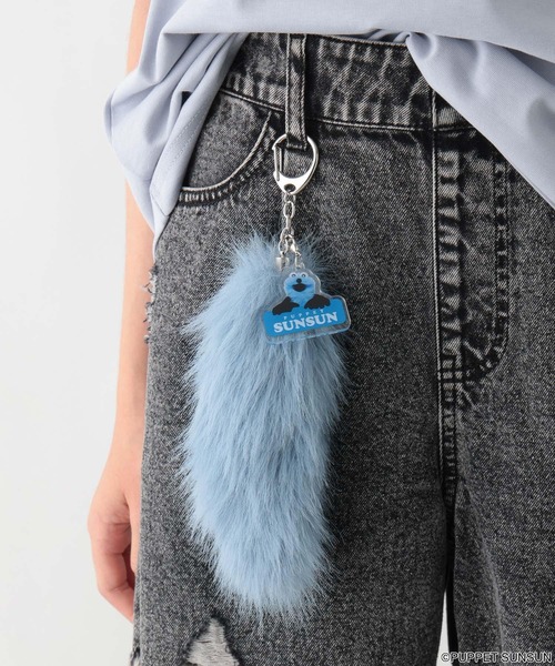 GLOBAL WORK（グローバルワーク）の「SUNSUN/ファーチャーム/579747（キーホルダー・キッズ・スカイブルー・FREE）」の4枚目の写真