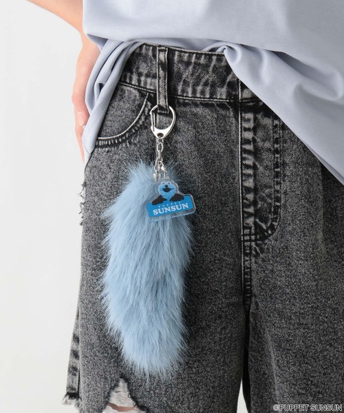 GLOBAL WORK（グローバルワーク）の「SUNSUN/ファーチャーム/579747（キーホルダー・キッズ・スカイブルー・FREE）」の5枚目の写真