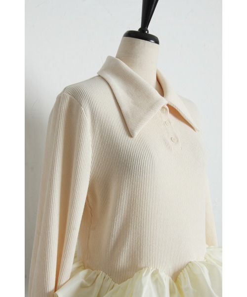ARVELLIA(アルベリア)の「PEPLIUM CONTRAST KNIT(ニット/セーター・レディース・アイボリー/ブラック・M)」の20枚目の写真
