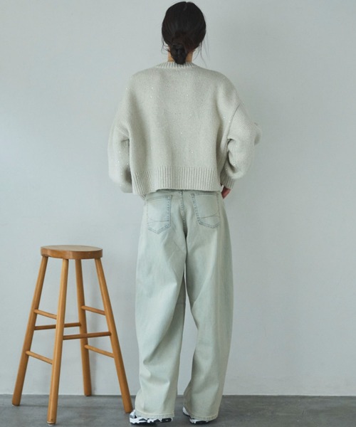 Doux archives（ドゥアルシーヴ）の「HANA TUCK CURVE TAPERED（デニムパンツ・レディース・ピンク/サックスブルー/ブルー・SMALL/MEDIUM）」の11枚目の写真