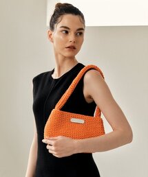 WHITE PROJECT（ホワイトプロジェクト）の「HAND MADE SHOULDER BAG_ORANGE（ショルダーバッグ）」