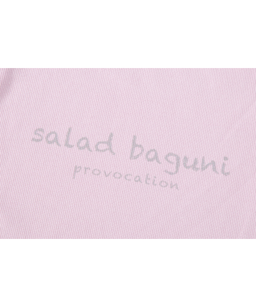 SALAD BAGUNI(サラダバグニ)の「Provocation lettering ribbed tee - pink(Tシャツ/カットソー・レディース・その他・FREE)」の4枚目の写真