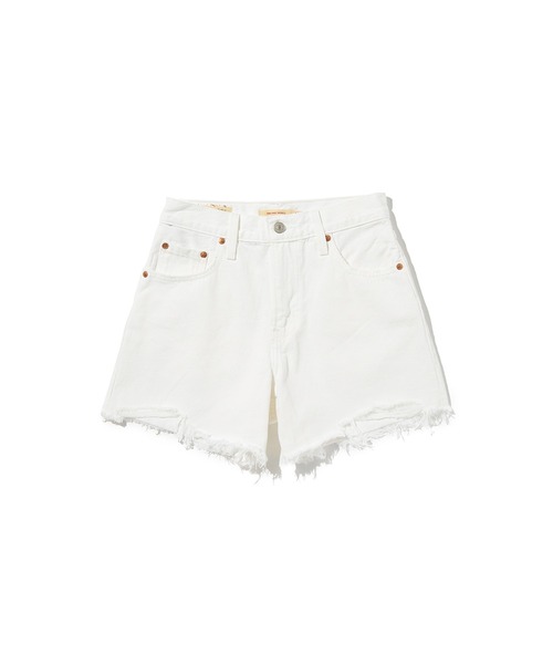 Levi's(リーバイス)の「Levi's/リーバイス RIBCAGE ショーツ ホワイト(デニムパンツ・レディース・ホワイト・23inch/24inch/25inch/26inch/27inch/28inch)」の5枚目の写真