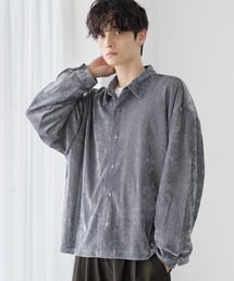 ETELIO | シアーベロアルーズシャツ(シャツ/ブラウス)