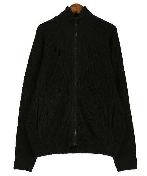 LUXSTYLE(ラグスタイル)の「畦編みニットスタンドネックフルジップジャケット(ニット/セーター・メンズ・ホワイト/ミックスグレー/ブラック/ベージュ/ブラックミックス・XL/L/M)」の21枚目の写真