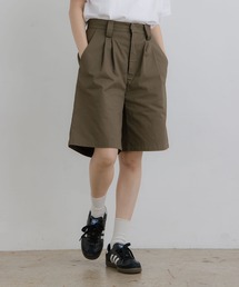 flaner（フラネ）の「Loose tack half pants / ルーズタックハーフパンツ（その他パンツ）」