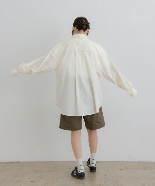 flaner（フラネ）の「Loose tack half pants / ルーズタックハーフパンツ（その他パンツ・レディース・ブラウン/ブラック・LARGE/MEDIUM/SMALL）」の18枚目の写真