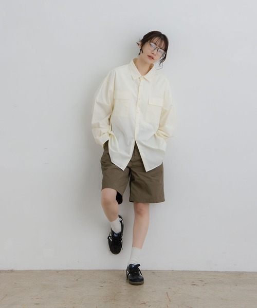 flaner（フラネ）の「Loose tack half pants / ルーズタックハーフパンツ（その他パンツ・レディース・ブラウン/ブラック・LARGE/MEDIUM/SMALL）」の21枚目の写真