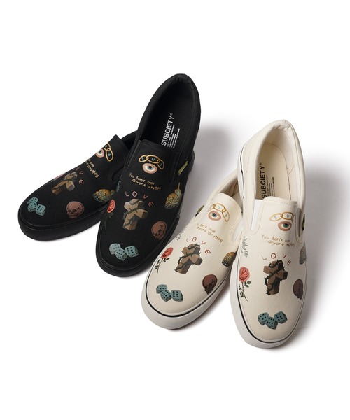 Subciety(サブサエティ)の「Memorial slip-on(スリッポン・メンズ・ホワイト/ブラック・SMALL/MEDIUM/LARGE/X-LARGE)」の22枚目の写真