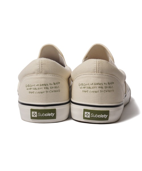 Subciety(サブサエティ)の「Memorial slip-on(スリッポン・メンズ・ホワイト/ブラック・SMALL/MEDIUM/LARGE/X-LARGE)」の8枚目の写真