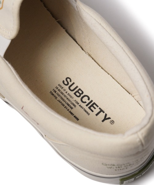 Subciety(サブサエティ)の「Memorial slip-on(スリッポン・メンズ・ホワイト/ブラック・SMALL/MEDIUM/LARGE/X-LARGE)」の9枚目の写真