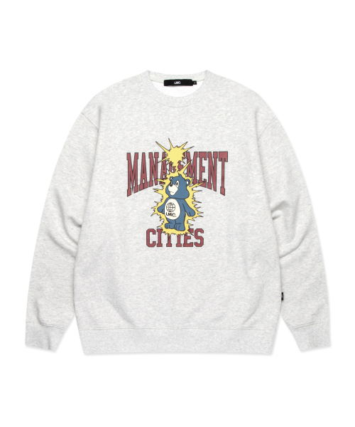 LMCの「THUNDER BEAR SWEATSHIRT light heather gray(スウェット・レディース・その他・S/M/L/XL)」の1枚目の写真