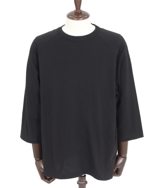 CAMBIO(カンビオ)の「mlt5547- Relax Silhouette Raglan Sleeve Tee 7分袖ラグランTシャツ(AI-261-008)(Tシャツ/カットソー・メンズ・ホワイト/ブラック/ネイビー・S/M/L)」の22枚目の写真