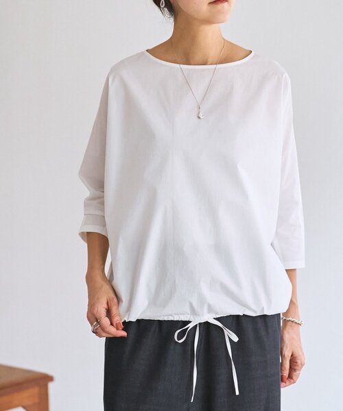 BEARDSLEY（ビアズリー）の「シャツTシャツ（シャツ/ブラウス・レディース・ホワイト/ブラック/ブラック系その他2・FREE）」の4枚目の写真