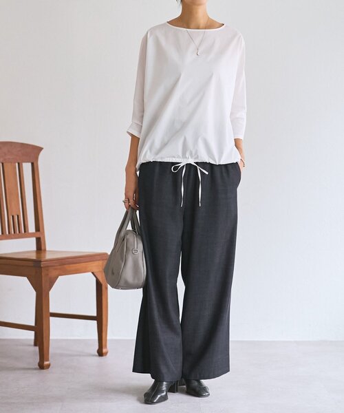 BEARDSLEY（ビアズリー）の「シャツTシャツ（シャツ/ブラウス・レディース・ホワイト/ブラック/ブラック系その他2・FREE）」の10枚目の写真