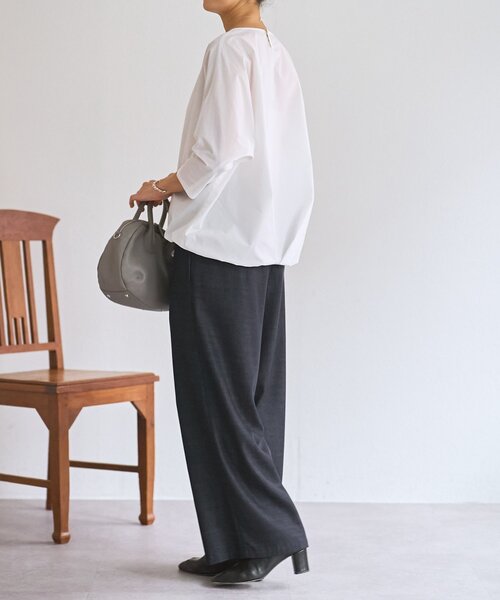 BEARDSLEY（ビアズリー）の「シャツTシャツ（シャツ/ブラウス・レディース・ホワイト/ブラック/ブラック系その他2・FREE）」の11枚目の写真