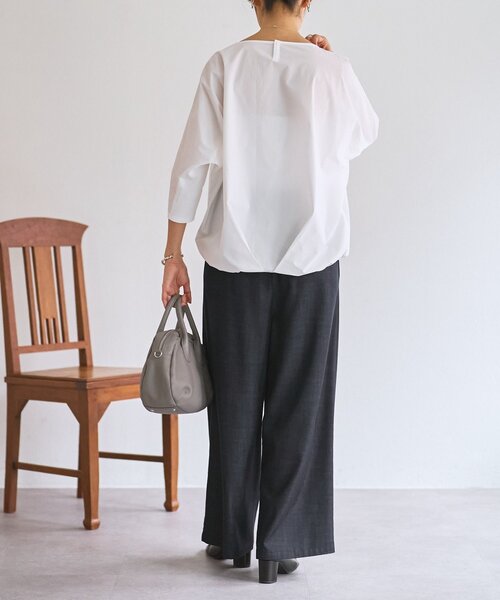 BEARDSLEY（ビアズリー）の「シャツTシャツ（シャツ/ブラウス・レディース・ホワイト/ブラック/ブラック系その他2・FREE）」の12枚目の写真