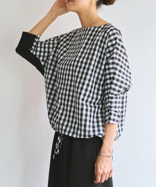 BEARDSLEY(ビアズリー)の「シャツTシャツ(シャツ/ブラウス・レディース・ホワイト/ブラック系その他2/ブラック・FREE)」の17枚目の写真