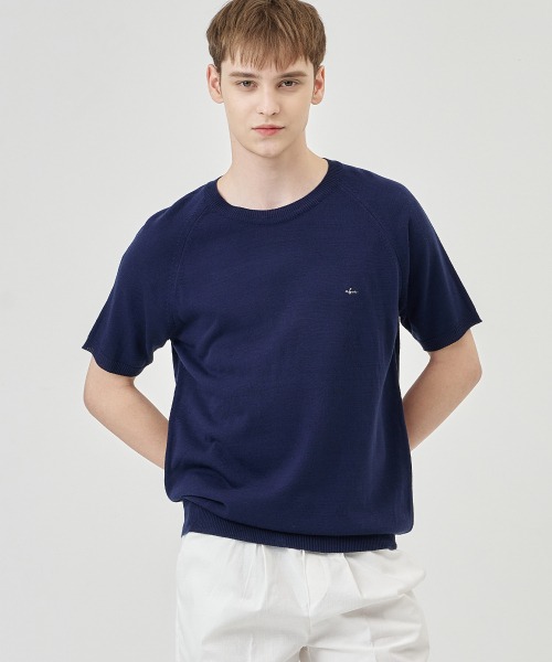 THE-ABON(エイボン)の「トシラウンドニット半袖Tシャツブラック(Tシャツ/カットソー・メンズ・ブラック・M/L/XL)」の5枚目の写真