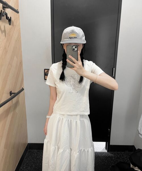 PRENDA(プレンダ)の「PRDA DENIM PATCH CREWNECK TEE WHITE(Tシャツ/カットソー・レディース・その他・FREE/S)」の21枚目の写真