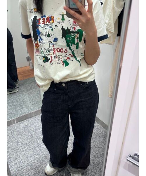 PRENDA(プレンダ)の「PRDA DENIM PATCH CREWNECK TEE WHITE(Tシャツ/カットソー・レディース・その他・FREE/S)」の14枚目の写真