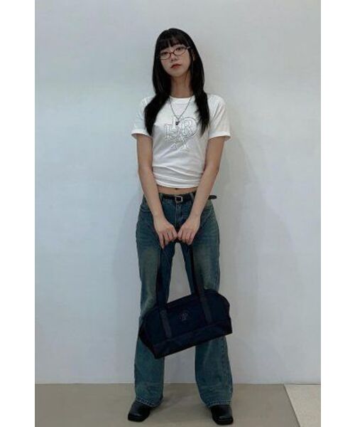 PRENDA(プレンダ)の「PRDA DENIM PATCH CREWNECK TEE WHITE(Tシャツ/カットソー・レディース・その他・FREE/S)」の7枚目の写真